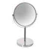 Chrome Metal Mirror with 2X Magnification